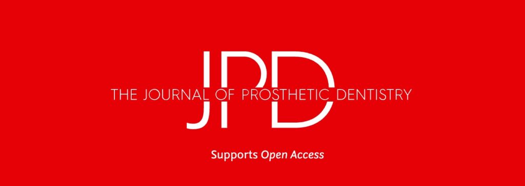The Journal of Prosthetic Dentistry（JPD／Q1ジャーナル） に正式にアクセプトされました